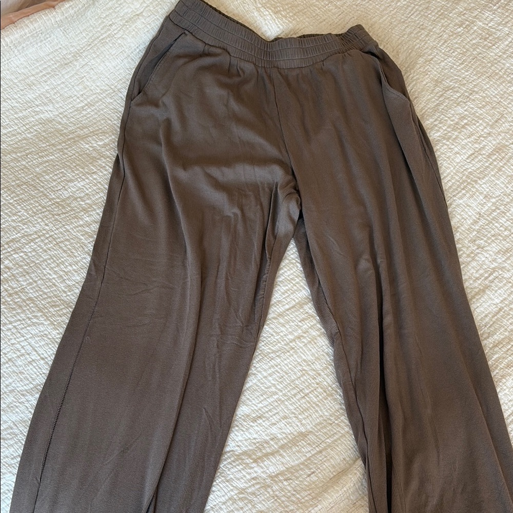 Nuuds Stone Gray Elastic Waist Pants